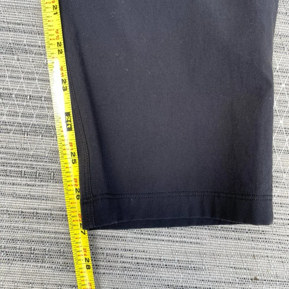 Lululemon Pants Women 4 Your True Trouser High Rise Black Pleated Elastic Waist